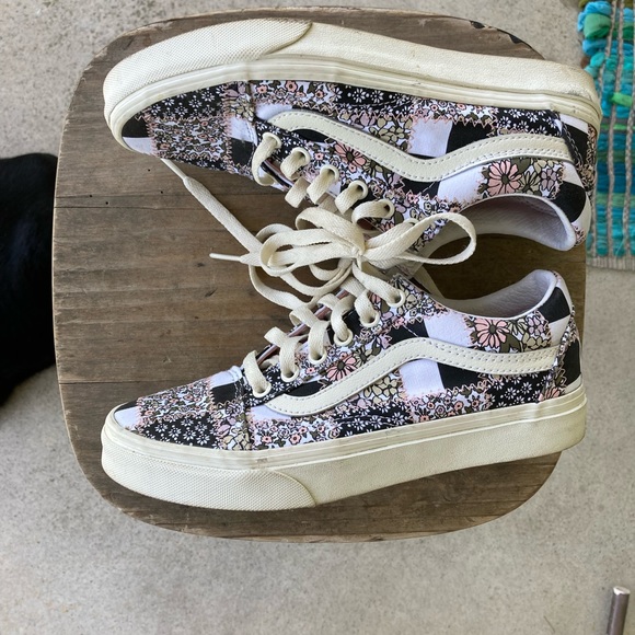 Vans Old Skool Skate floral and checkerboard - Picture 2 of 7